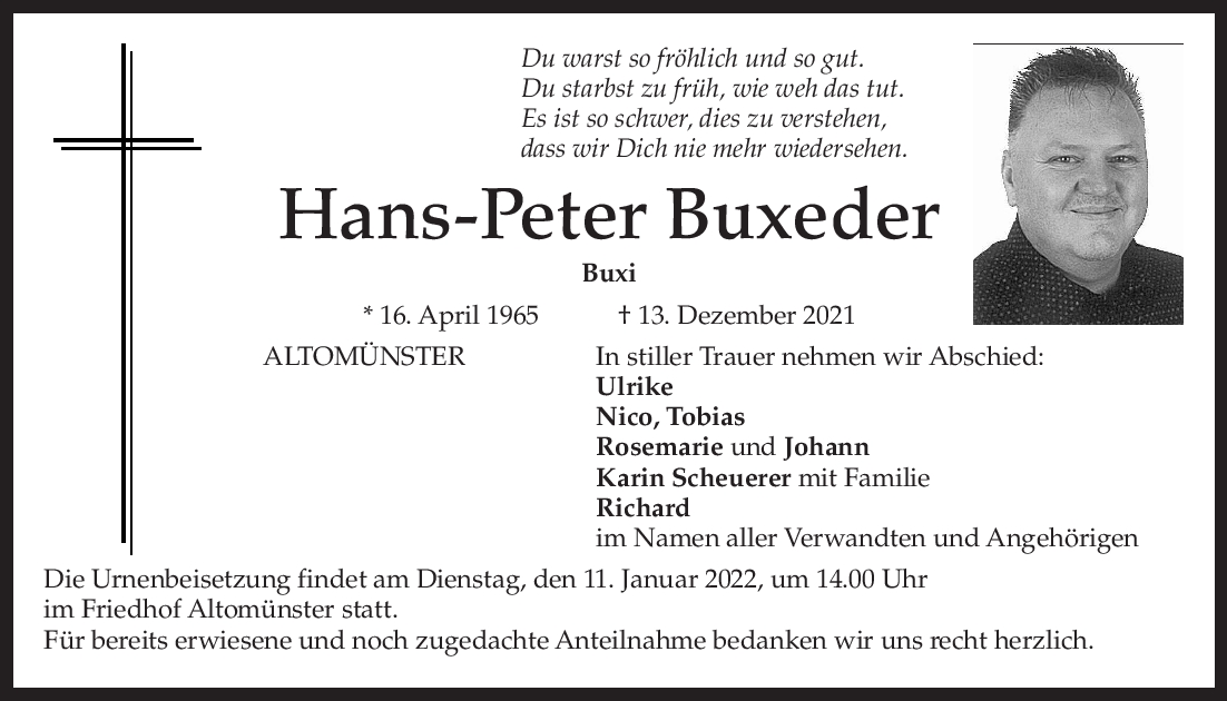 Hans-Peter Buxe­der