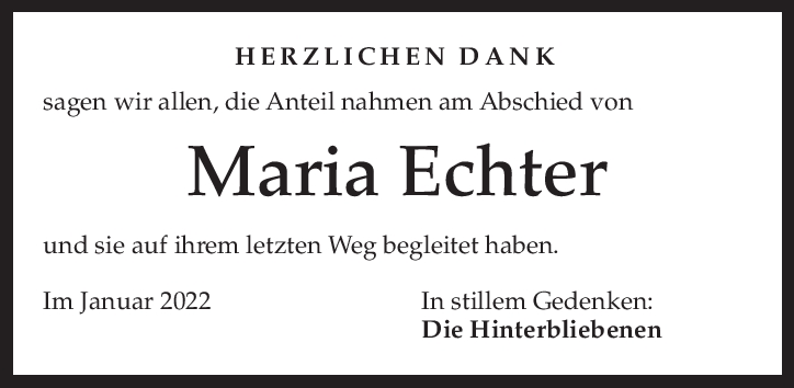 Maria Ech­ter