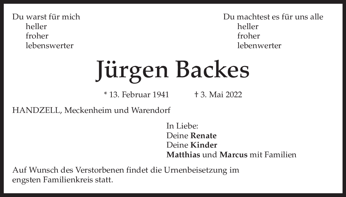 Jür­gen Backes