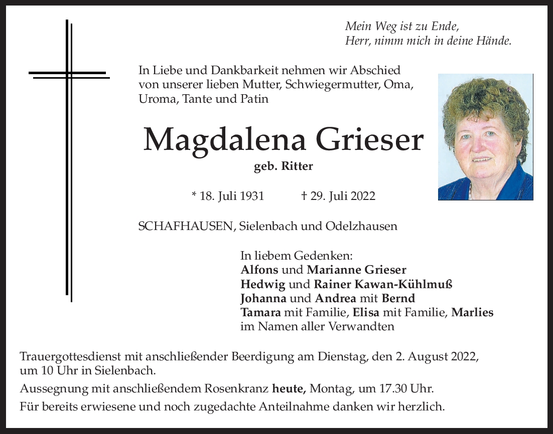Mag­da­le­na Grie­ser