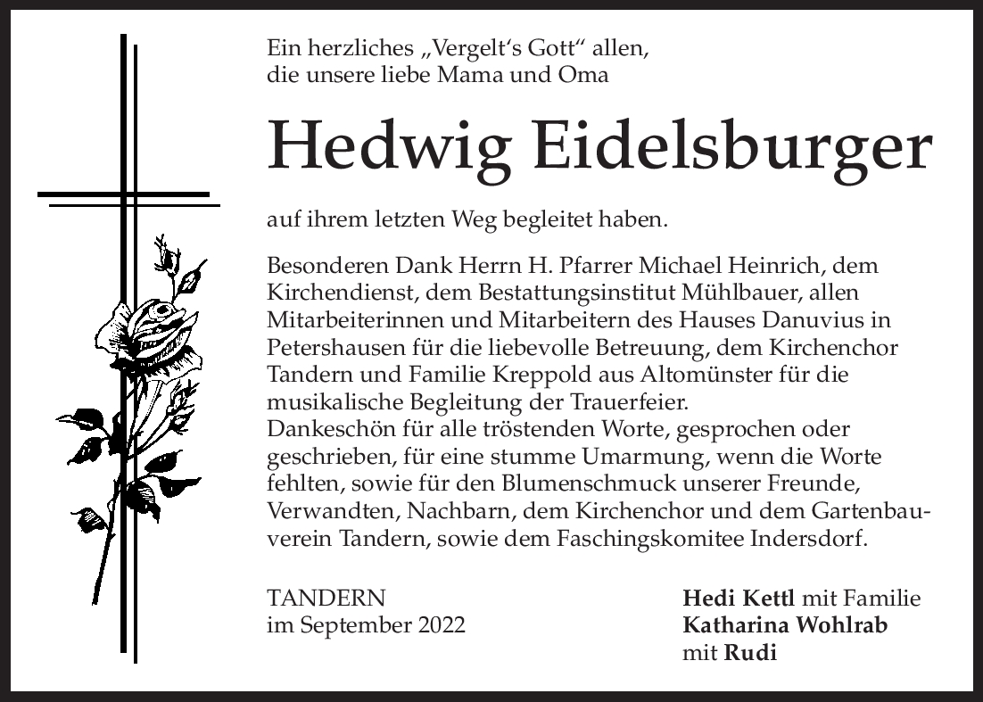 Hed­wig Eidels­bur­ger