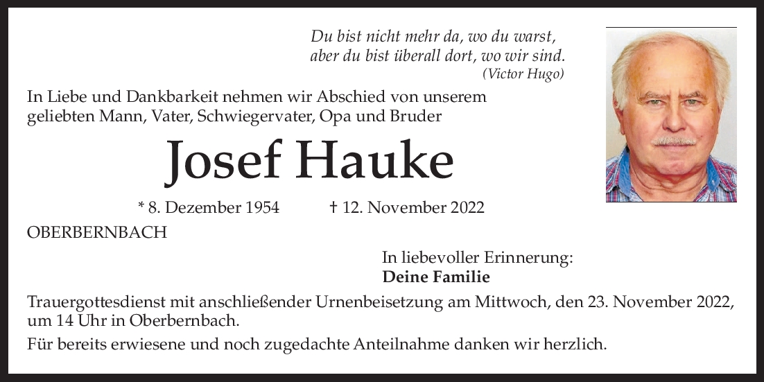 Josef Hau­ke