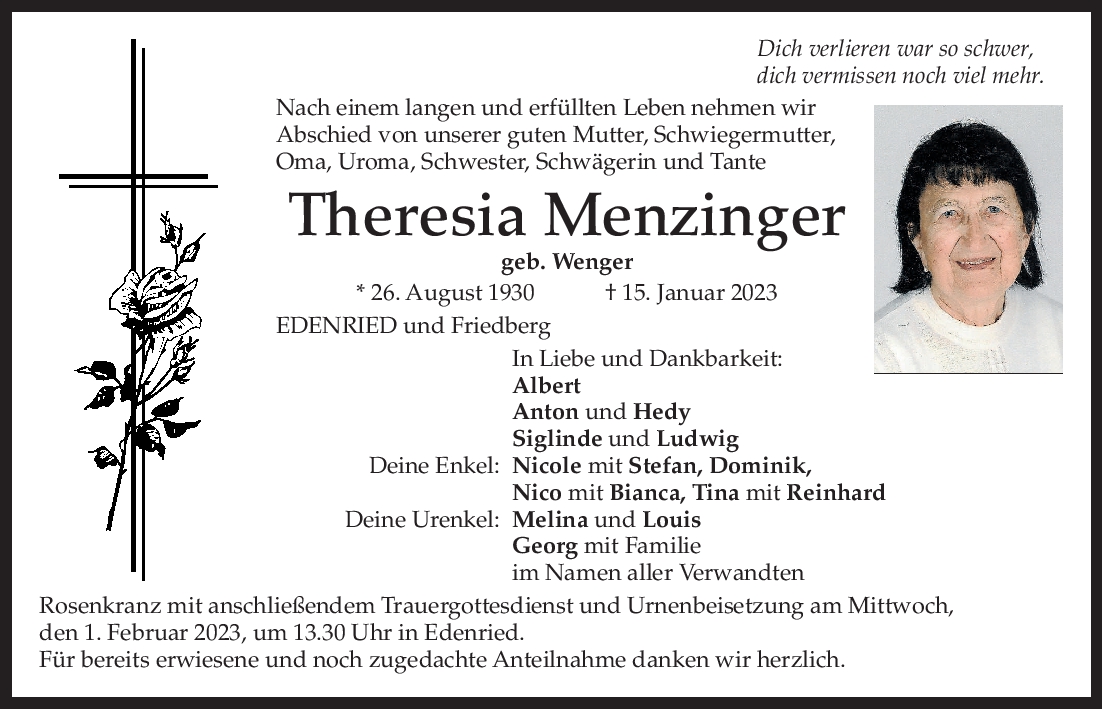The­re­sia Men­zin­ger