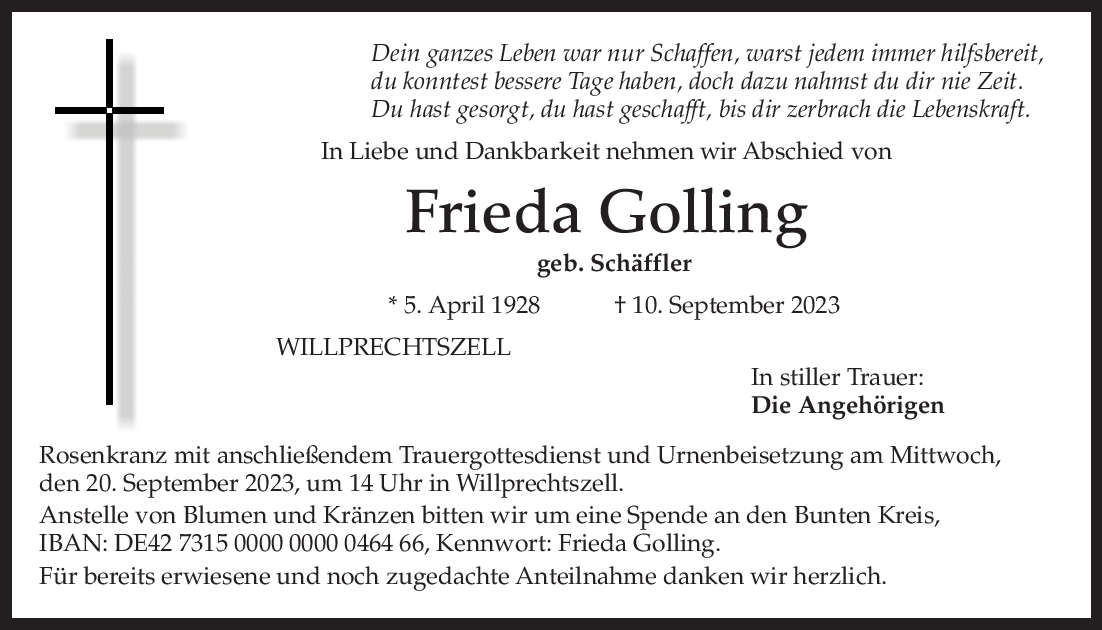 Frie­da Gol­ling
