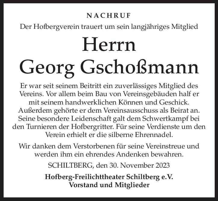 Georg Gschoß­mann