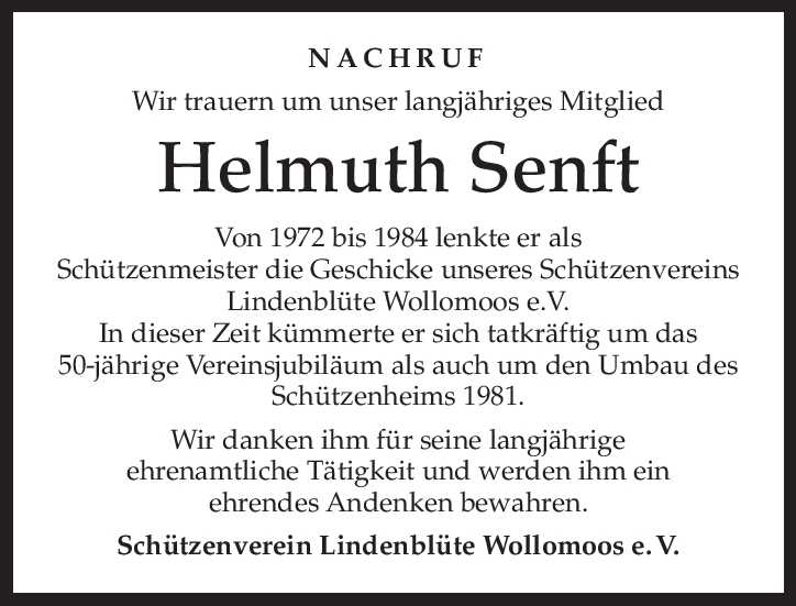 Hel­muth Senft