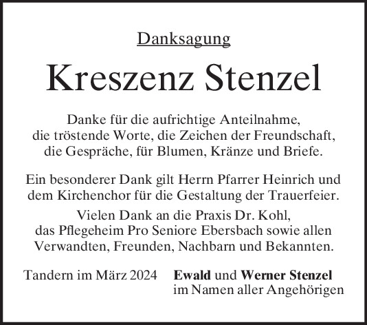 Kres­zenz Sten­zel