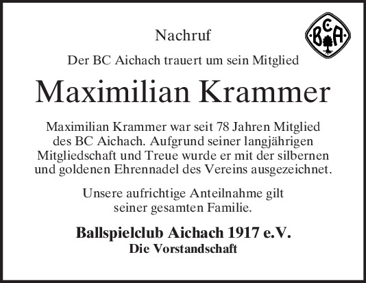 Maxi­mi­li­an Kram­mer