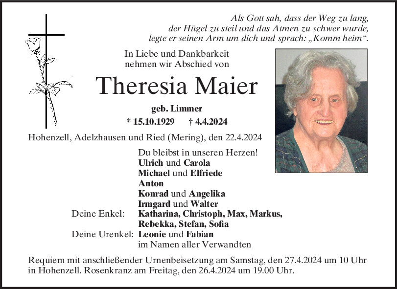 The­re­sia Mai­er