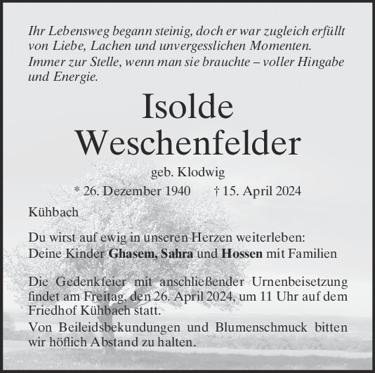 Isol­de Weschen­fel­der
